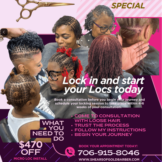 Establishment Special at Shears of Gold in Columbia, SC